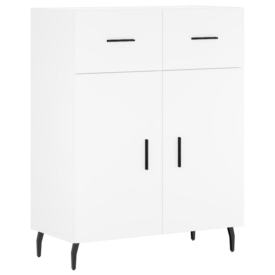 Hoge Kast 69,5X34X180 Cm Bewerkt Hout Wit