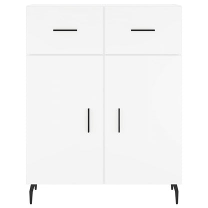 Hoge Kast 69,5X34X180 Cm Bewerkt Hout Wit