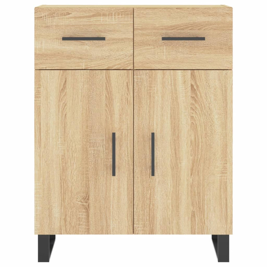 Hoge kast 69,5x34x180 cm bewerkt hout sonoma eikenkleurig