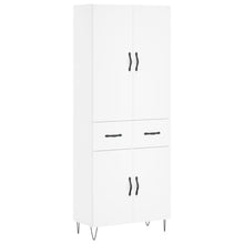 Hoge Kast 69,5X34X180 Cm Bewerkt Hout Wit