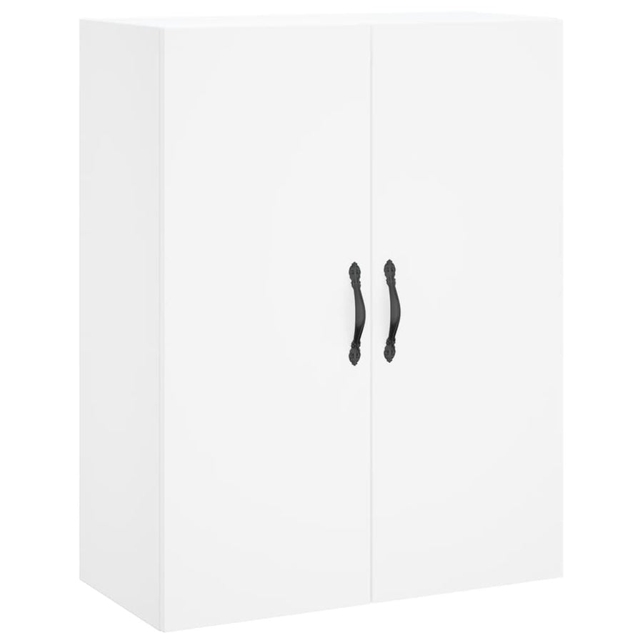 Hoge Kast 69,5X34X180 Cm Bewerkt Hout Wit