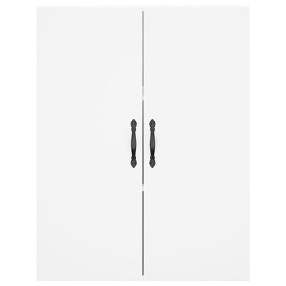 Hoge Kast 69,5X34X180 Cm Bewerkt Hout Wit