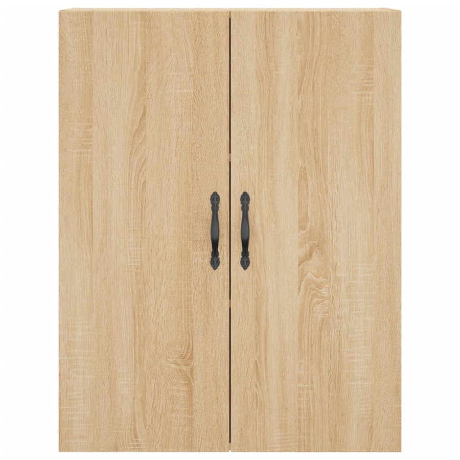 Hoge Kast 69,5X34X180 Cm Bewerkt Hout Kleurig Sonoma eiken
