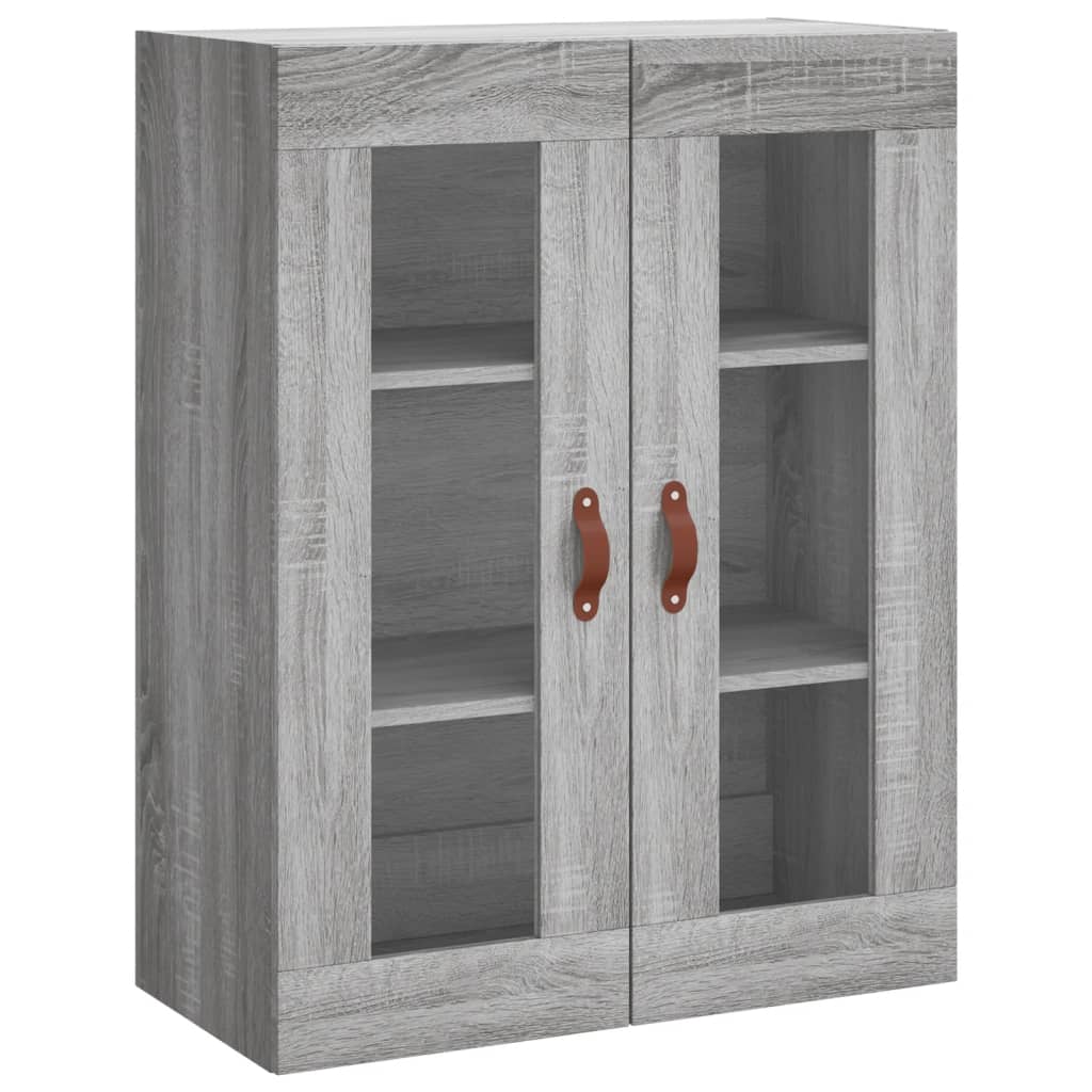 Hoge Kast 69,5X34X180 Cm Bewerkt Hout Grijs Sonoma Eikenkleurig