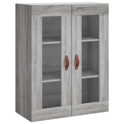 Hoge Kast 69,5X34X180 Cm Bewerkt Hout Grijs Sonoma Eikenkleurig