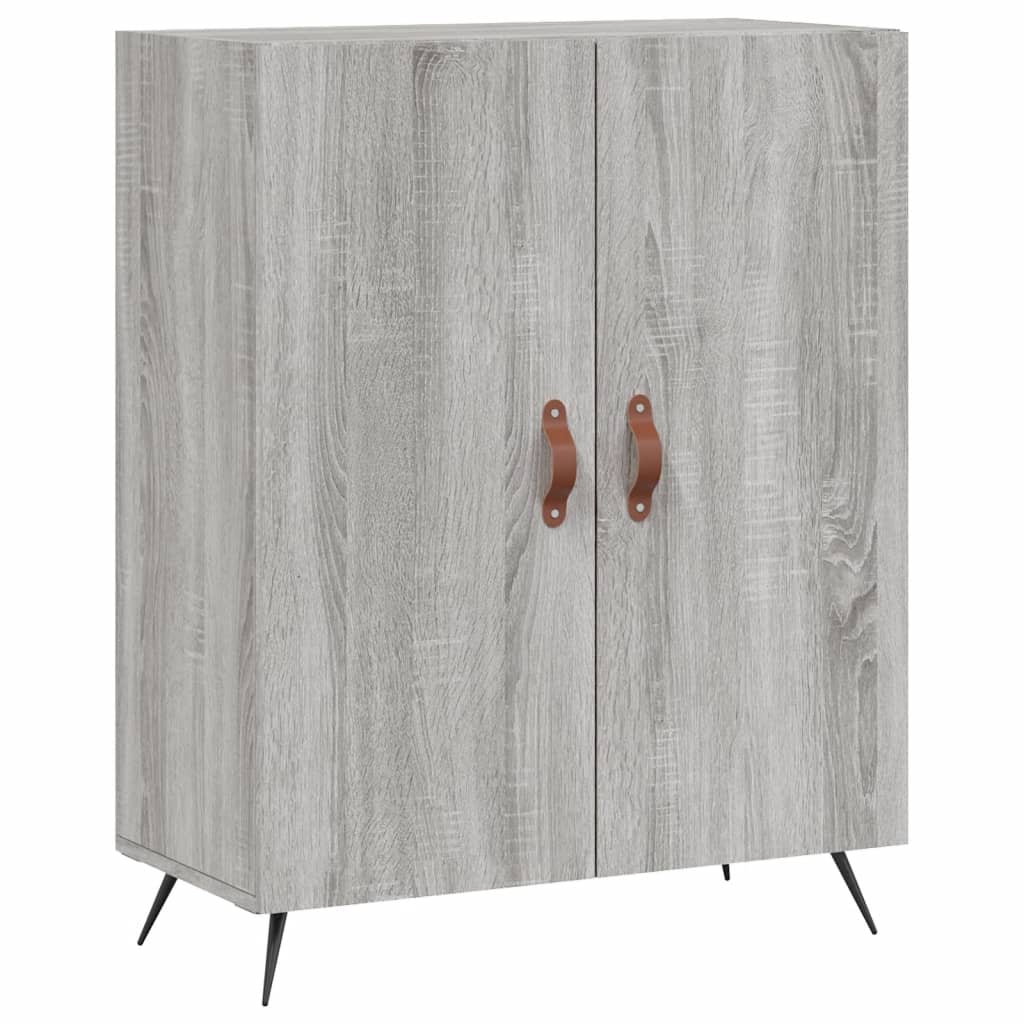 Hoge Kast 69,5X34X180 Cm Bewerkt Hout Grijs Sonoma Eikenkleurig