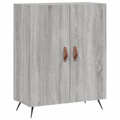 Hoge Kast 69,5X34X180 Cm Bewerkt Hout Grijs Sonoma Eikenkleurig