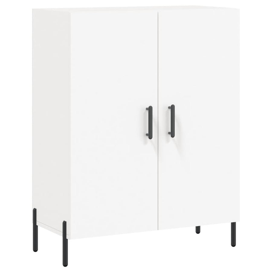 Hoge Kast 69,5X34X180 Cm Bewerkt Hout Wit