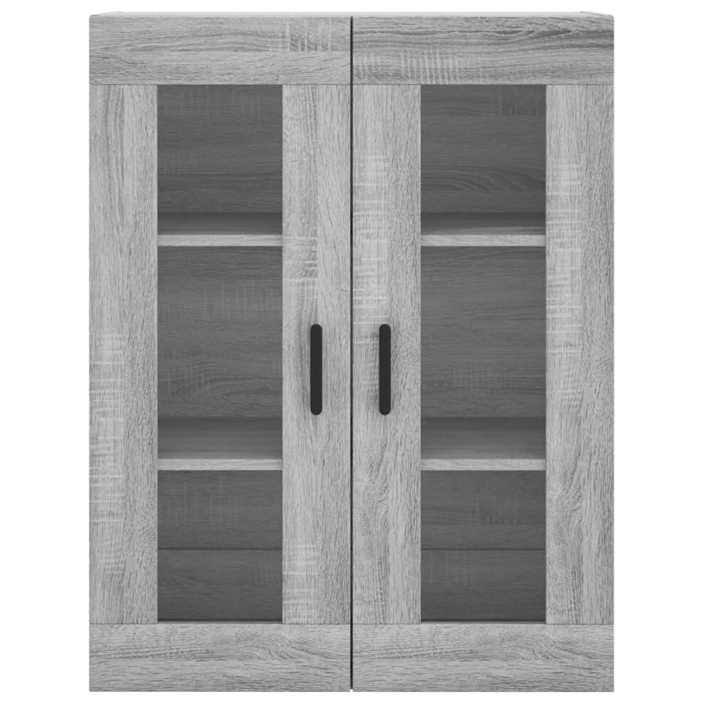 Hoge Kast 69,5X34X180 Cm Bewerkt Hout Grijs Sonoma Eikenkleurig