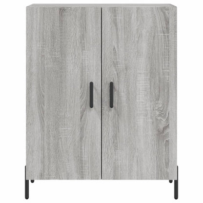 Hoge Kast 69,5X34X180 Cm Bewerkt Hout Grijs Sonoma Eikenkleurig