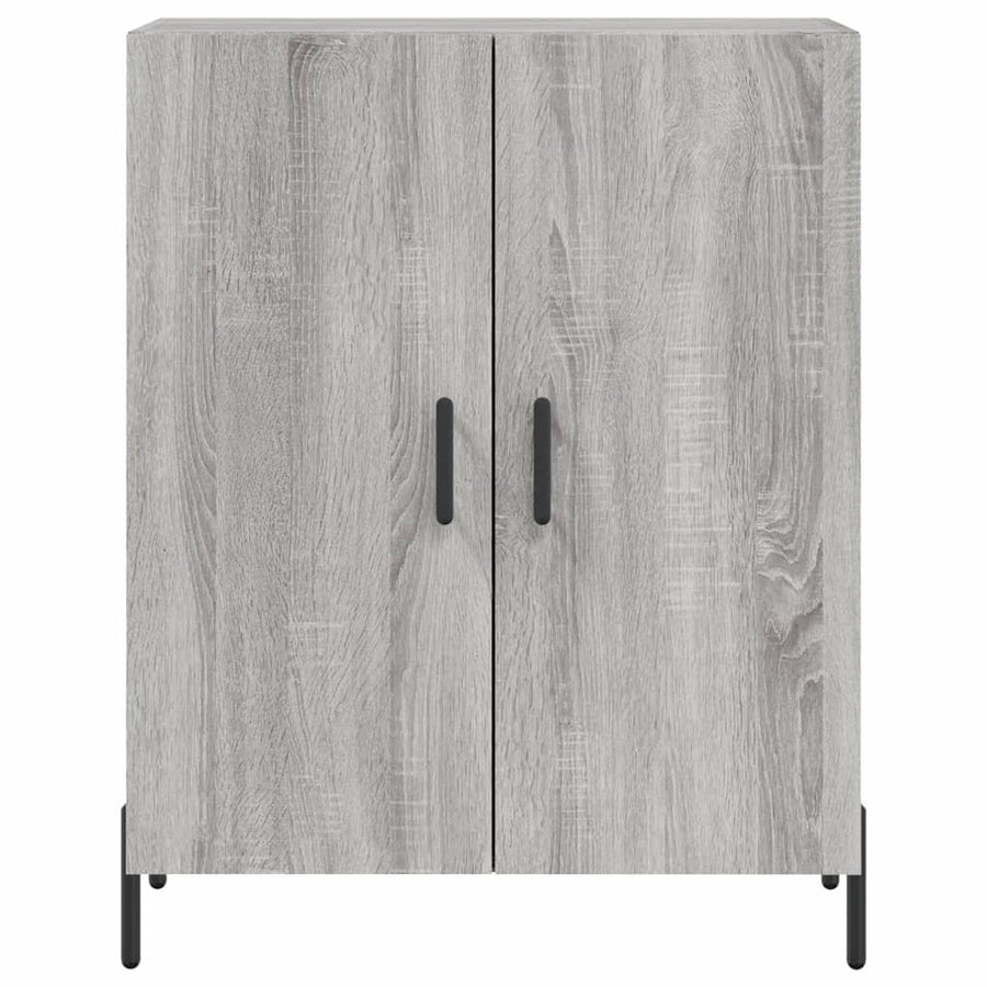 Hoge Kast 69,5X34X180 Cm Bewerkt Hout Grijs Sonoma Eikenkleurig