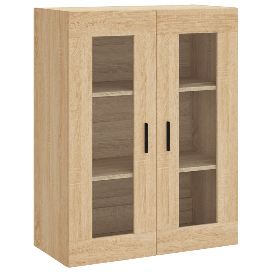 Hoge Kast 69,5X34X180 Cm Bewerkt Hout Kleurig Sonoma eiken