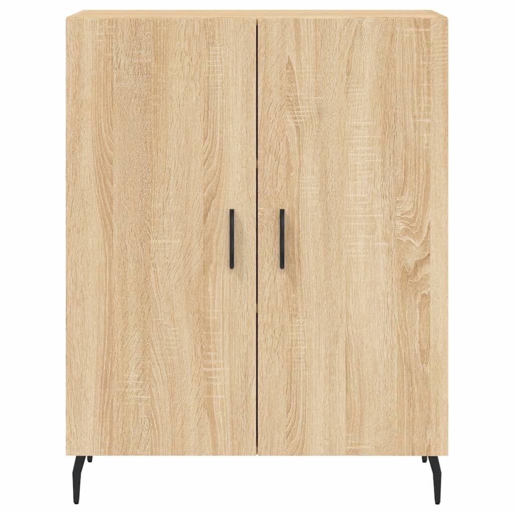 Hoge Kast 69,5X34X180 Cm Bewerkt Hout Kleurig Sonoma eiken
