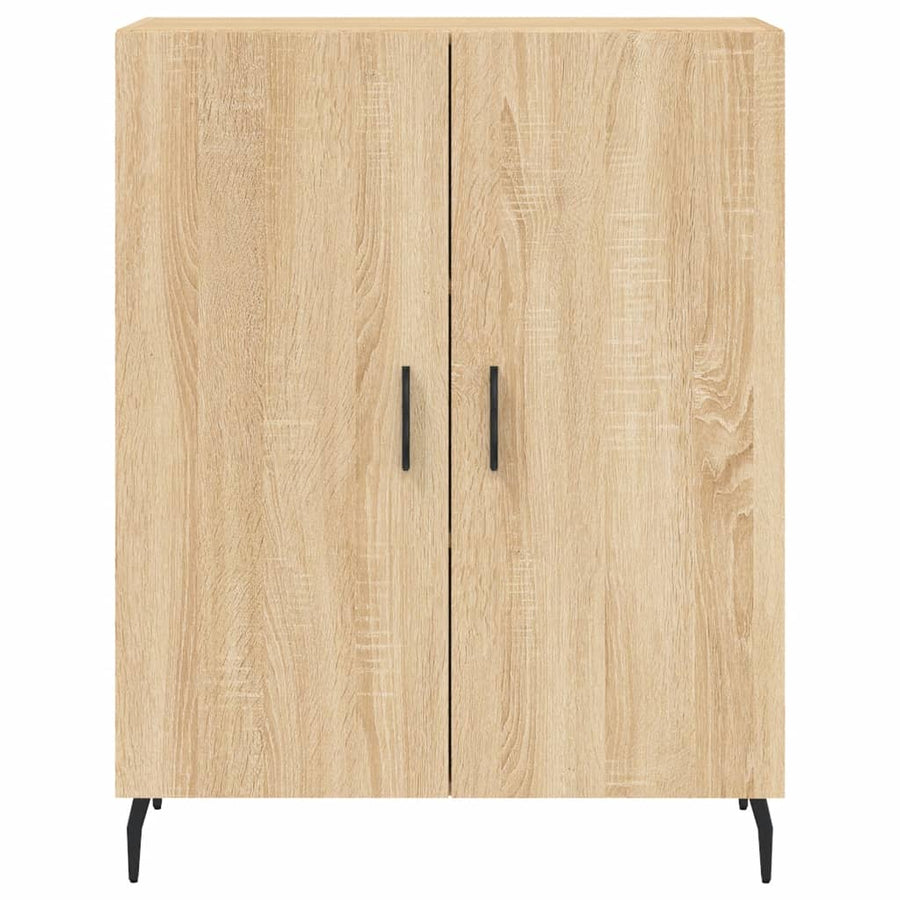 Hoge Kast 69,5X34X180 Cm Bewerkt Hout Kleurig Sonoma eiken