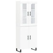 Hoge Kast 69,5X34X180 Cm Bewerkt Hout Wit