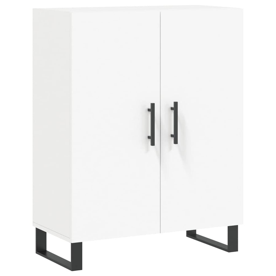 Hoge Kast 69,5X34X180 Cm Bewerkt Hout Wit