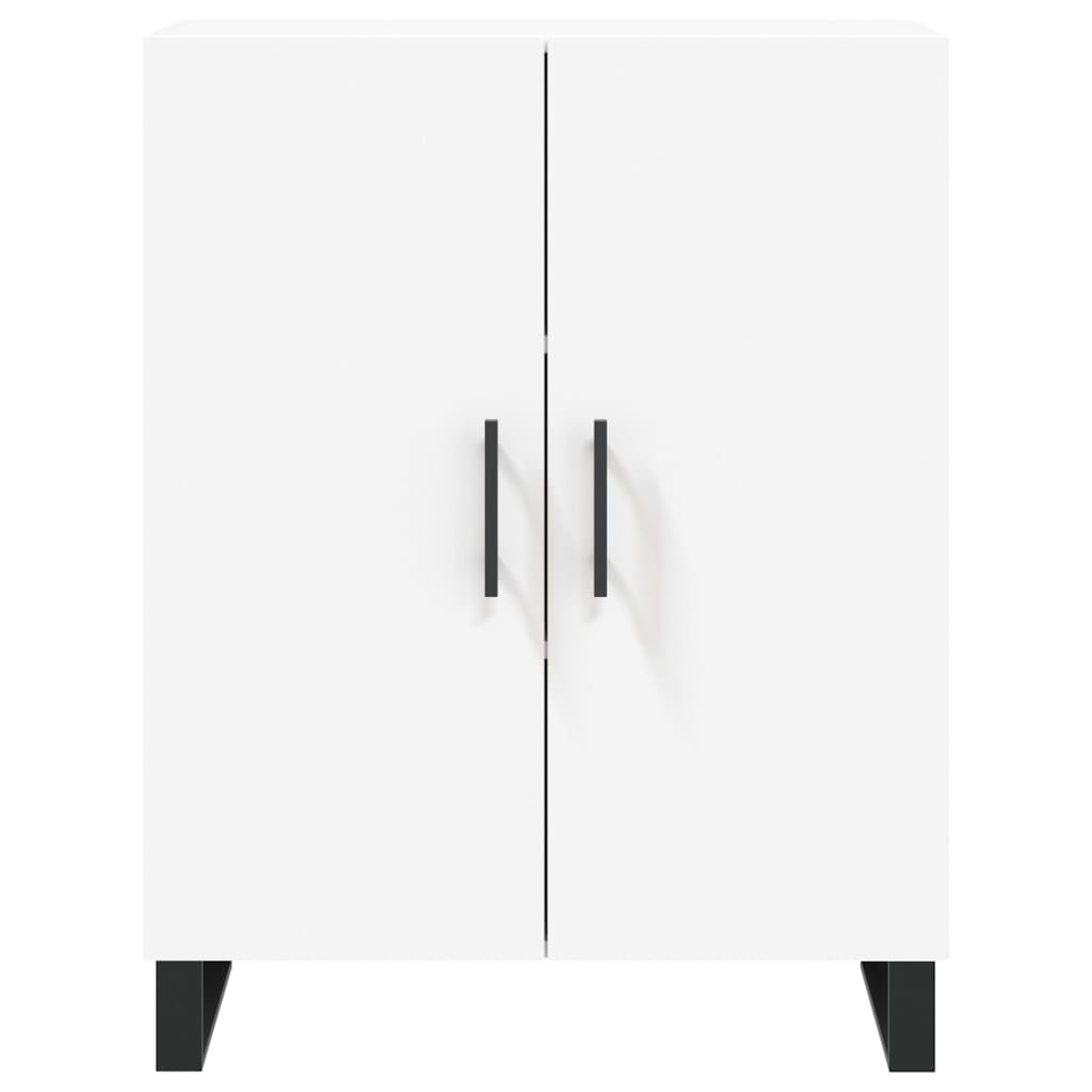 Hoge Kast 69,5X34X180 Cm Bewerkt Hout Wit
