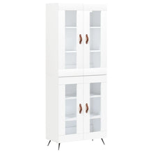 Hoge Kast 69,5X34X180 Cm Bewerkt Hout Wit