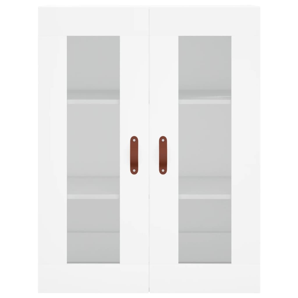 Hoge Kast 69,5X34X180 Cm Bewerkt Hout Wit