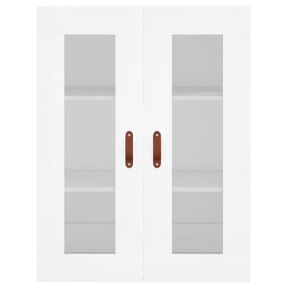 Hoge Kast 69,5X34X180 Cm Bewerkt Hout Wit