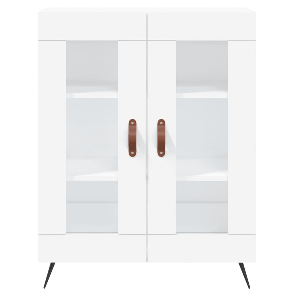 Hoge Kast 69,5X34X180 Cm Bewerkt Hout Wit