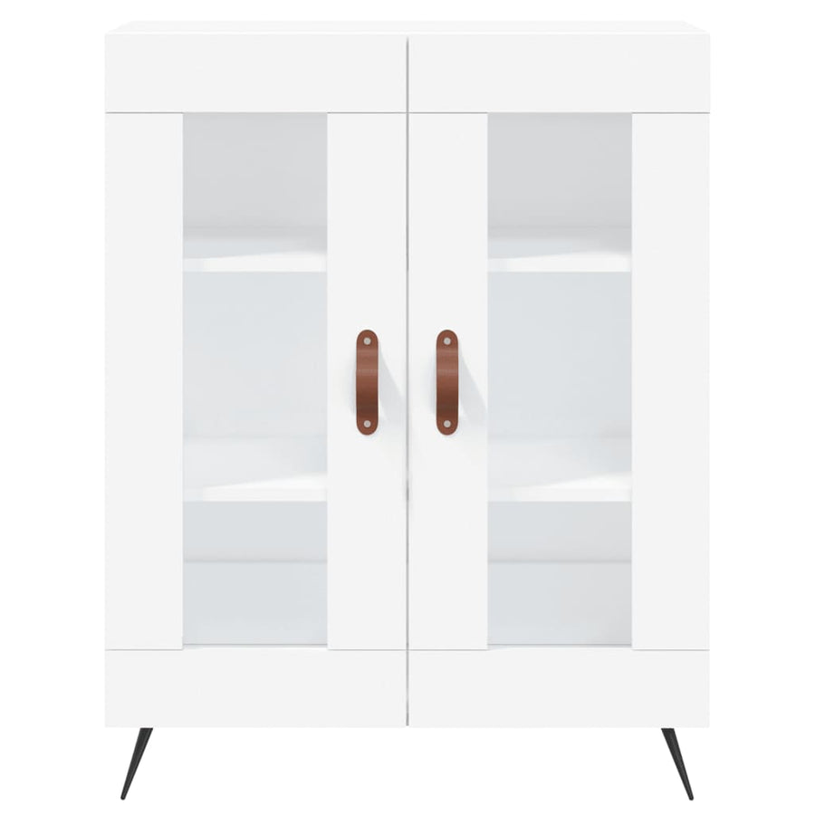 Hoge Kast 69,5X34X180 Cm Bewerkt Hout Wit