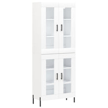 Hoge Kast 69,5X34X180 Cm Bewerkt Hout Wit
