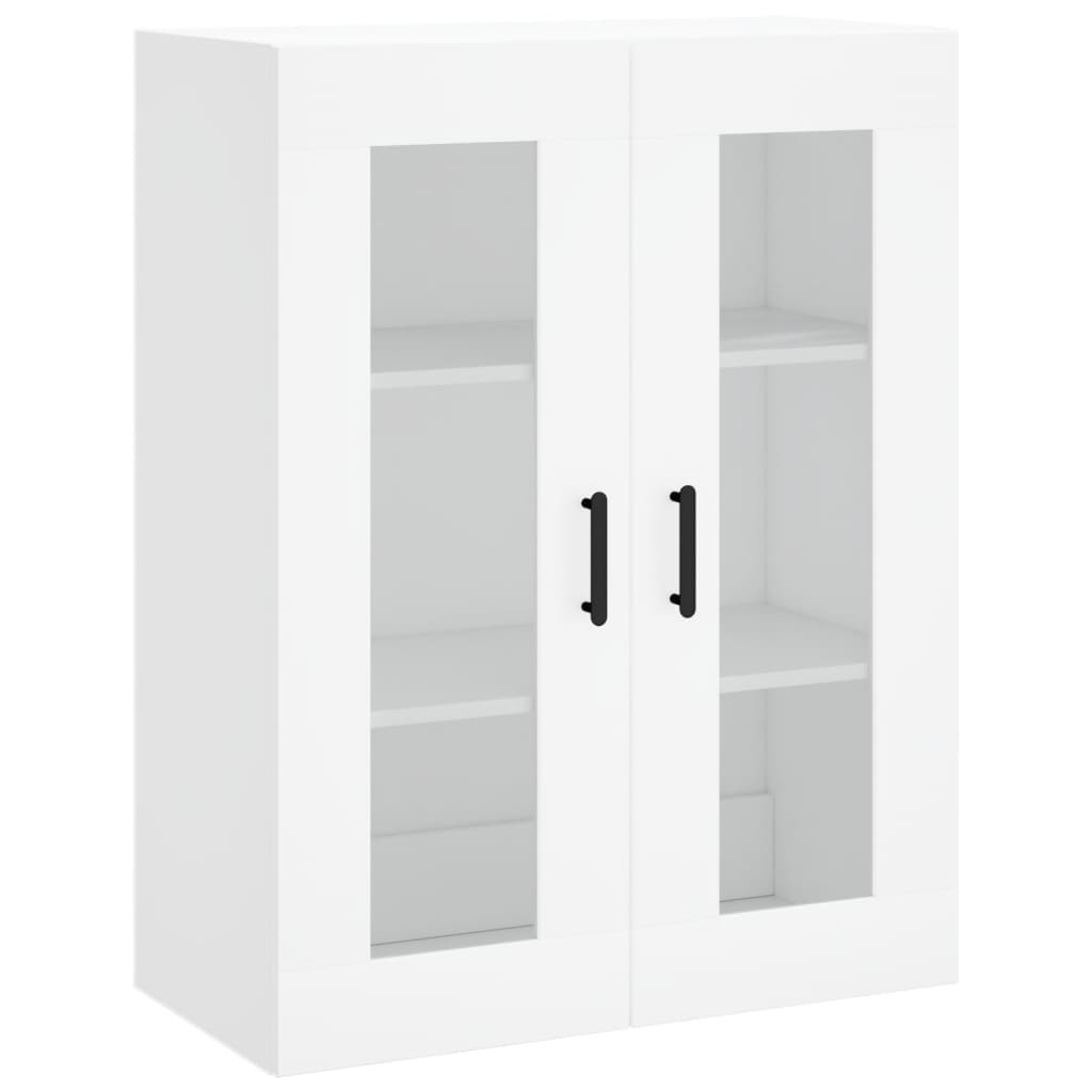 Hoge Kast 69,5X34X180 Cm Bewerkt Hout Wit