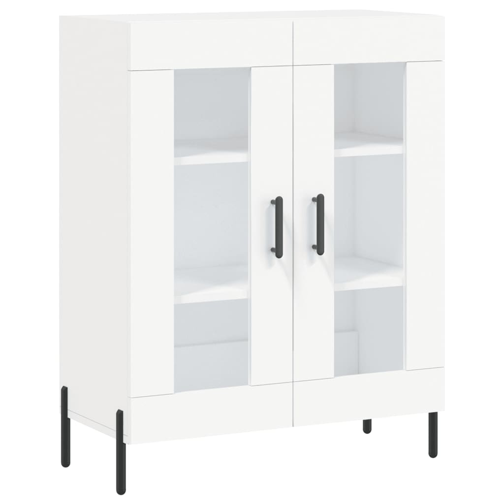 Hoge Kast 69,5X34X180 Cm Bewerkt Hout Wit