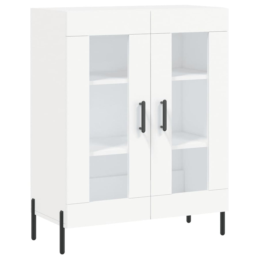 Hoge Kast 69,5X34X180 Cm Bewerkt Hout Wit