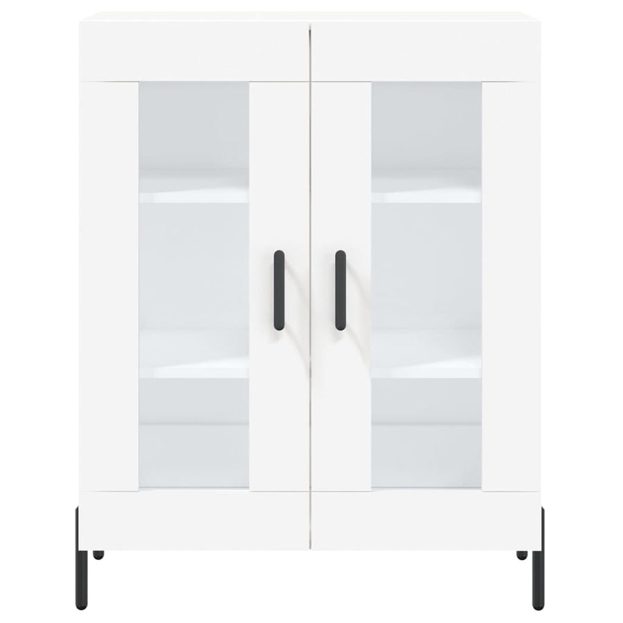 Hoge Kast 69,5X34X180 Cm Bewerkt Hout Wit