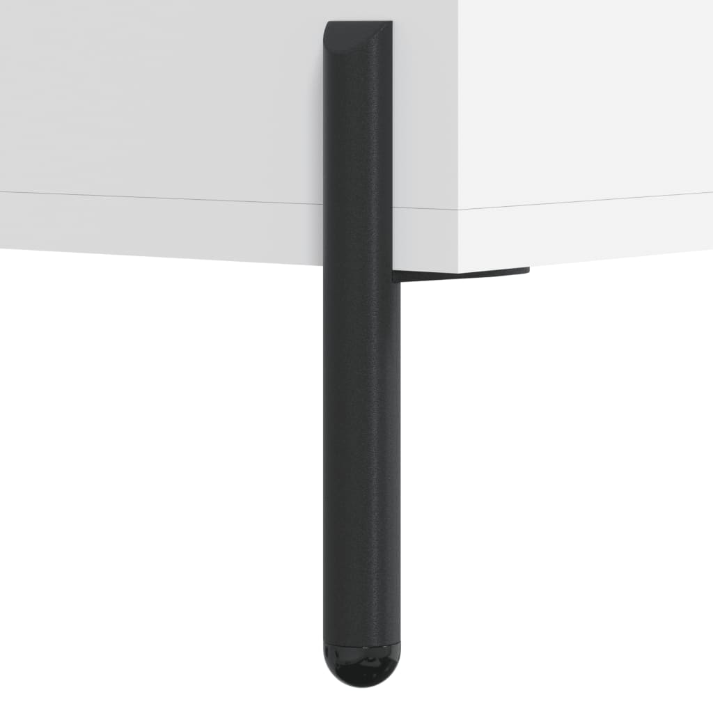 Hoge Kast 69,5X34X180 Cm Bewerkt Hout Wit