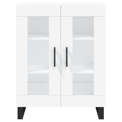 Hoge Kast 69,5X34X180 Cm Bewerkt Hout Wit