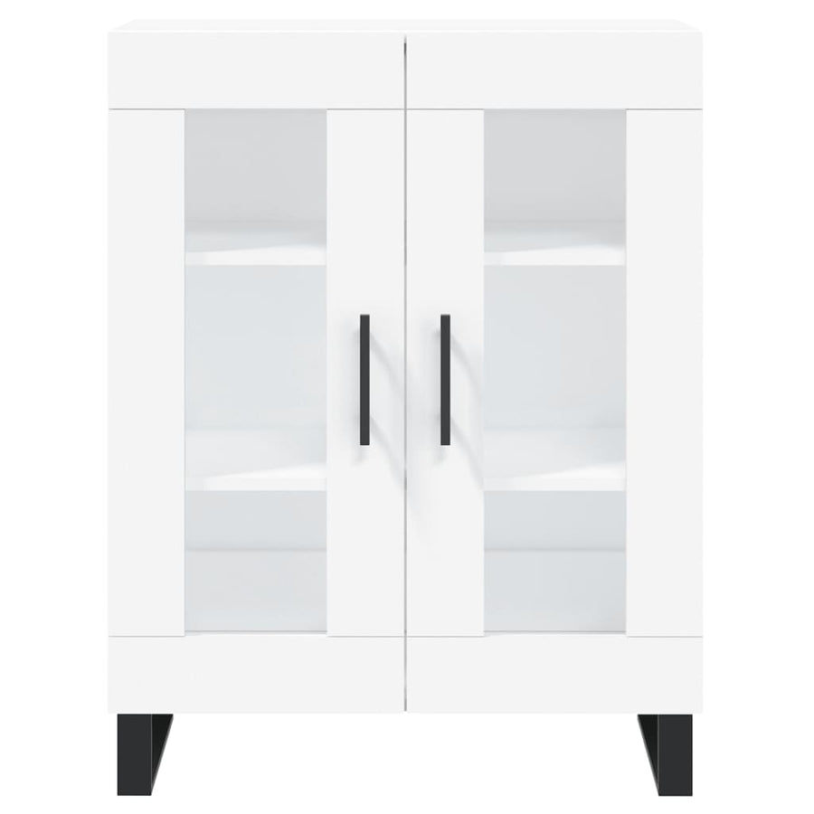 Hoge Kast 69,5X34X180 Cm Bewerkt Hout Wit