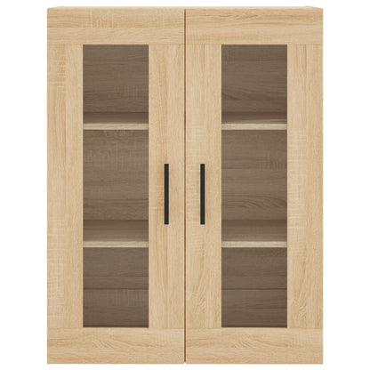 Hoge kast 69,5x34x180 cm bewerkt hout sonoma eikenkleurig