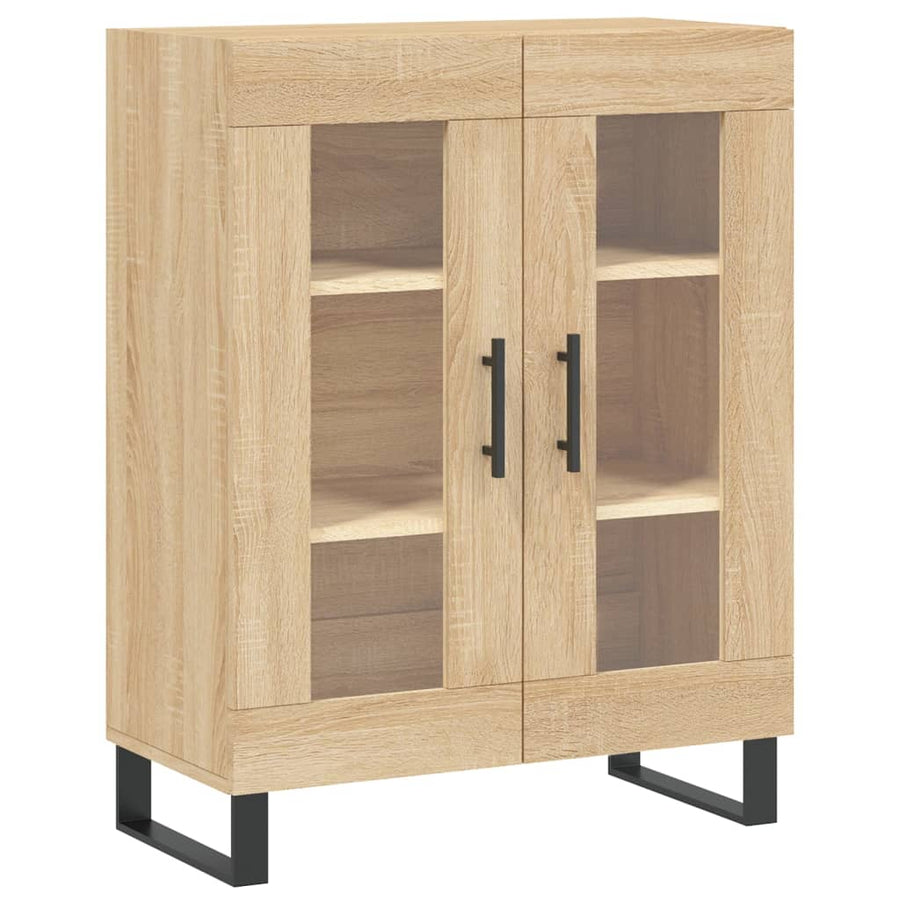 Hoge kast 69,5x34x180 cm bewerkt hout sonoma eikenkleurig