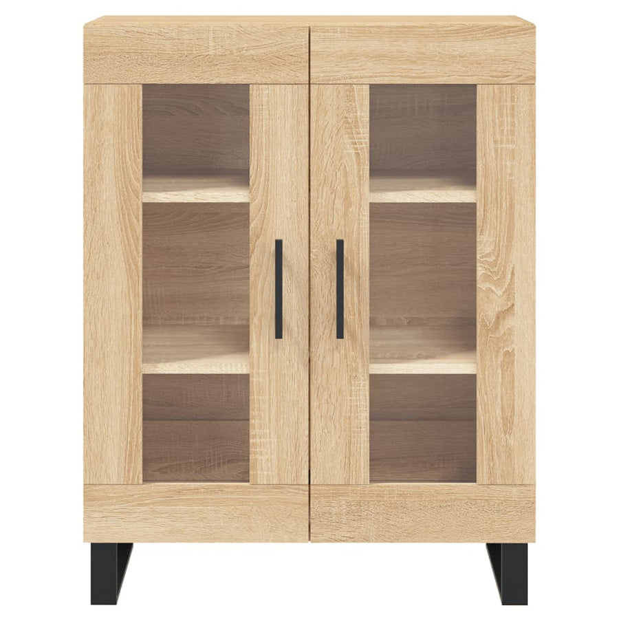 Hoge kast 69,5x34x180 cm bewerkt hout sonoma eikenkleurig