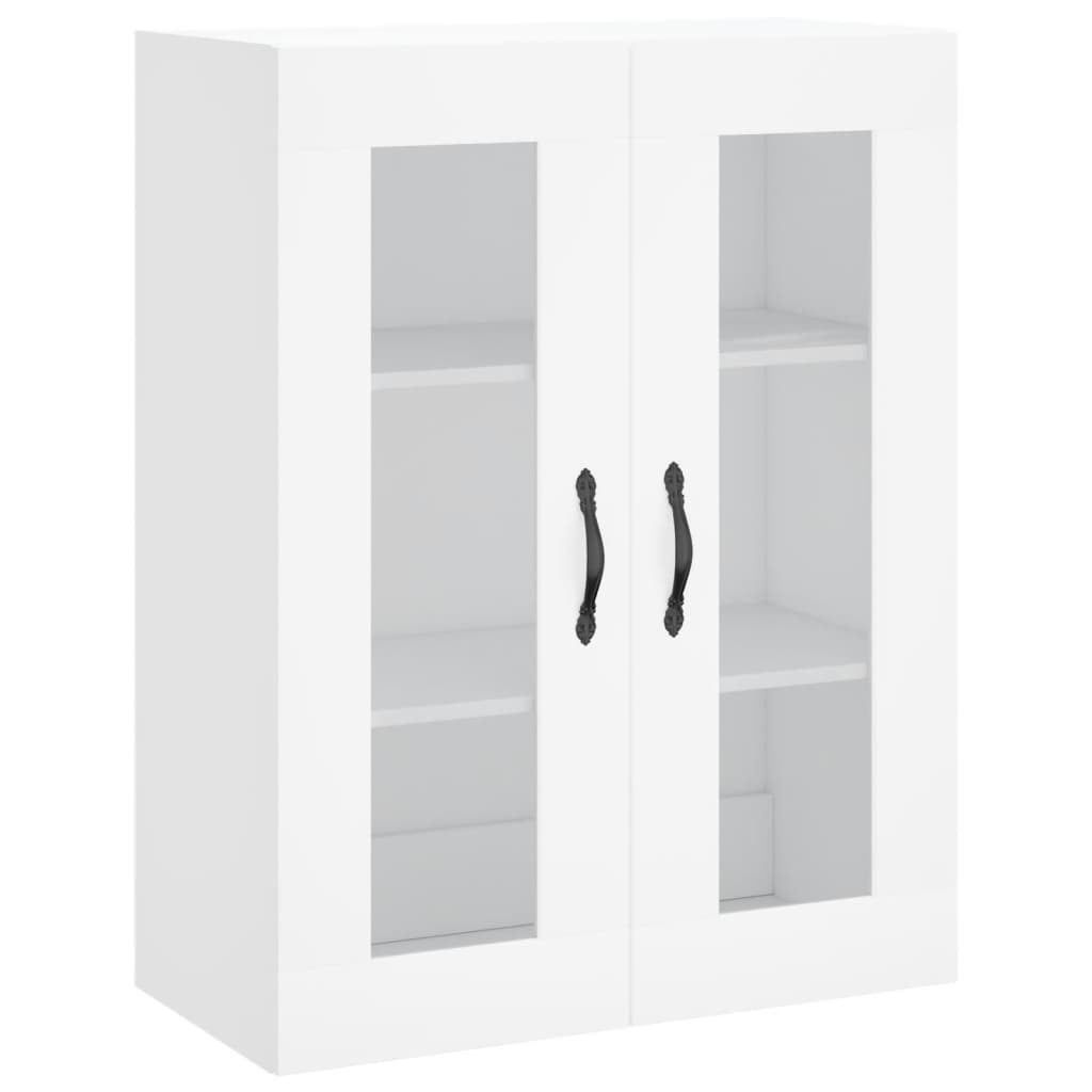 Hoge Kast 69,5X34X180 Cm Bewerkt Hout Wit