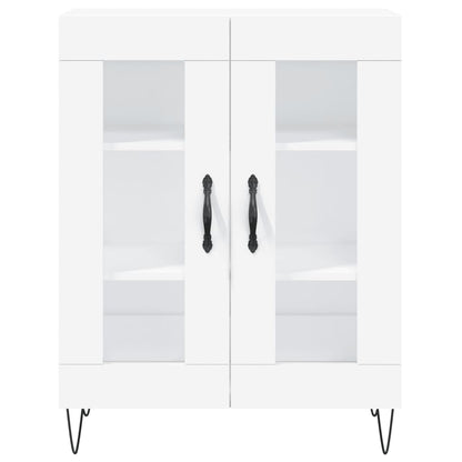 Hoge Kast 69,5X34X180 Cm Bewerkt Hout Wit