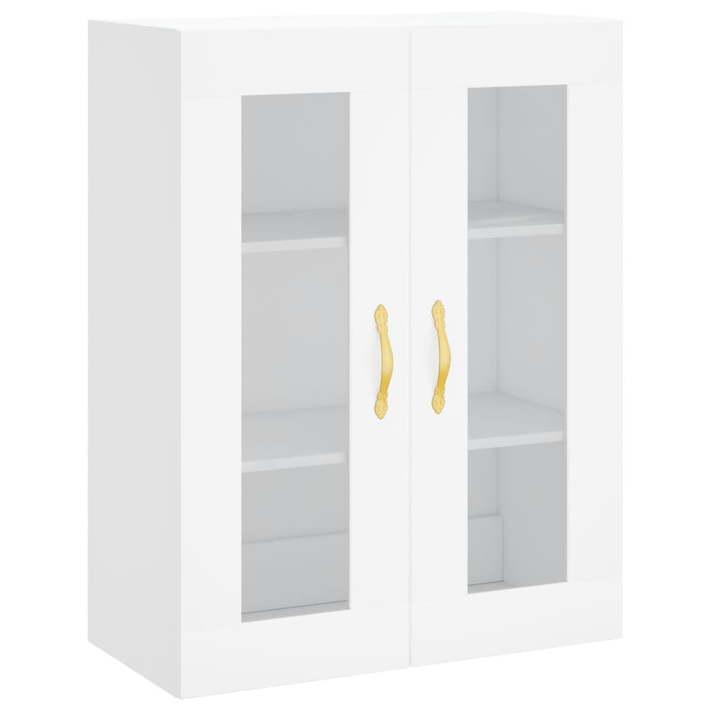 Hoge Kast 69,5X34X180 Cm Bewerkt Hout Wit