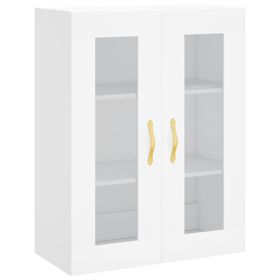 Hoge Kast 69,5X34X180 Cm Bewerkt Hout Wit