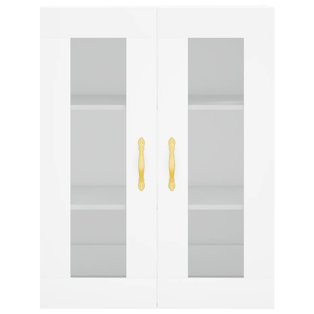 Hoge Kast 69,5X34X180 Cm Bewerkt Hout Wit