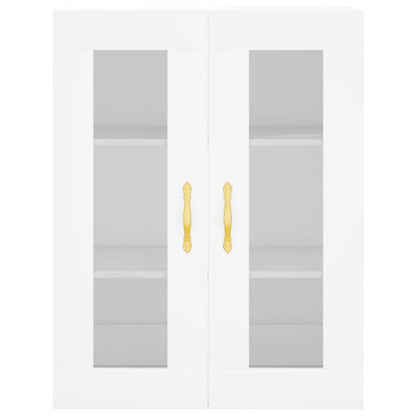 Hoge Kast 69,5X34X180 Cm Bewerkt Hout Wit