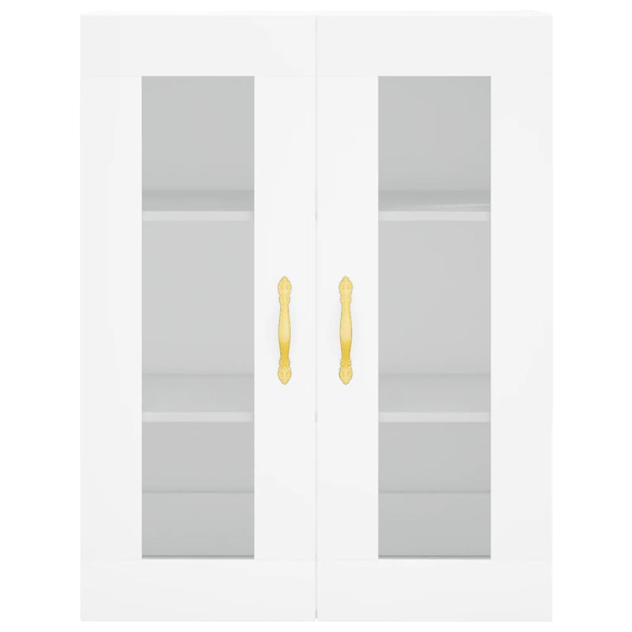 Hoge Kast 69,5X34X180 Cm Bewerkt Hout Wit