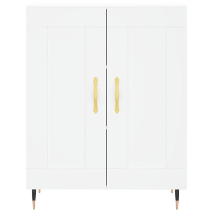 Hoge Kast 69,5X34X180 Cm Bewerkt Hout Wit