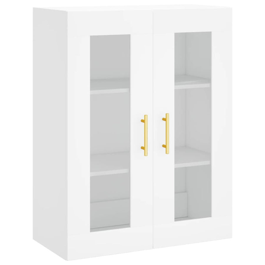 Hoge Kast 69,5X34X180 Cm Bewerkt Hout Wit