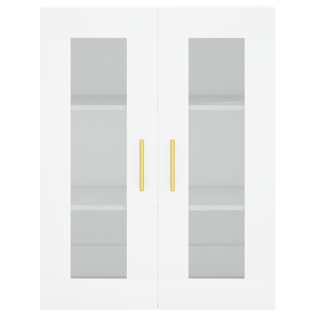 Hoge Kast 69,5X34X180 Cm Bewerkt Hout Wit