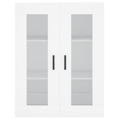 Hoge Kast 69,5X34X180 Cm Bewerkt Hout Wit
