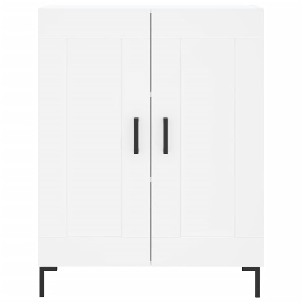 Hoge Kast 69,5X34X180 Cm Bewerkt Hout Wit