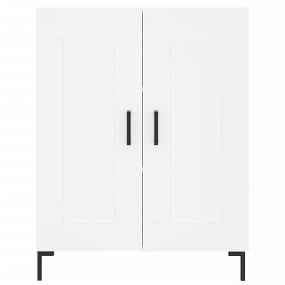 Hoge Kast 69,5X34X180 Cm Bewerkt Hout Wit